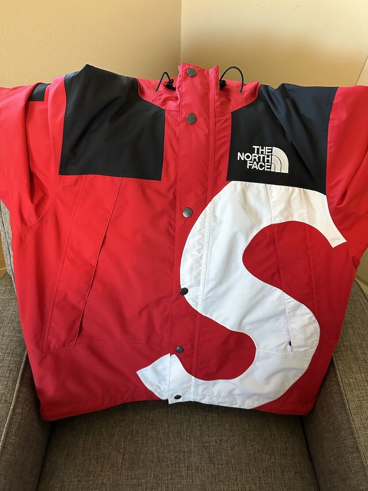 Supreme The North Face S Logo Mountain Jacket Red Size S