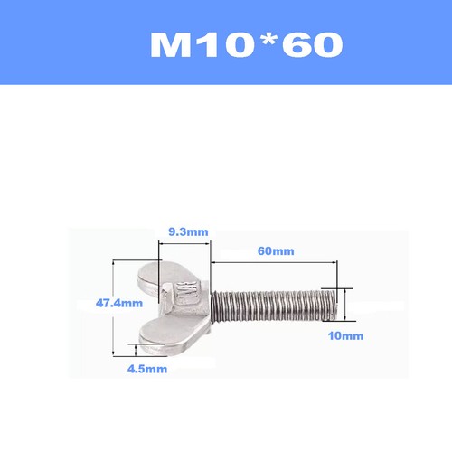 304 SS Butterfly Screw /Butterfly Sheep Horn Bolt / Hand Screw M4M5M6M8M10M12M16 - Picture 83 of 120