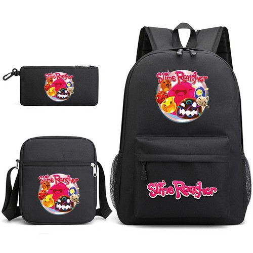 Cosplay Slime Rancher Kids Backpack Girls Boys Student Schoolbag Pencil Case Bag - 第 15/35 張圖片