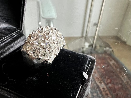 RING mi 22 großen Strass-Steinen,Größe 20 mm(2cm)Edelstahl-Ring,Hingucker - Bild 9 von 13