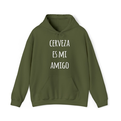 Cerveza Es Mi Amigo Graphic Hoodie, Sizes S-5XL - Picture 16 of 64