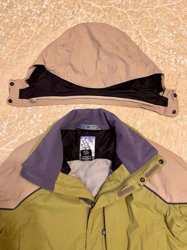 Isis Ski Snowboard Winter Full Zip Waterproof Thermolite Jacket W/hood Size 8 - Picture 6 of 16