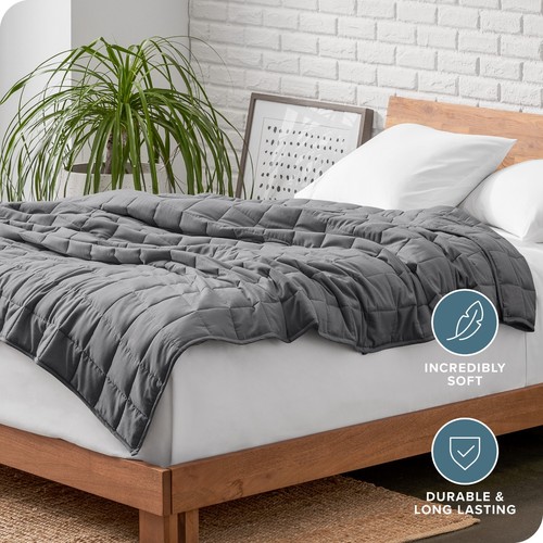 Bare Home Weighted Blanket, All-Natural 100% Cotton, Premium Heavy Blanket - Picture 5 of 72
