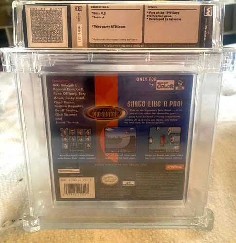 Tony Hawk's Pro Skater - Nintendo Game Boy Color, 2000 - Sealed WATA 9.0 A - Picture 2 of 4