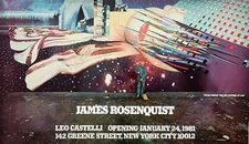 James Rosenquist Signed Exhibition Poster Leo Castelli Gallery NYC