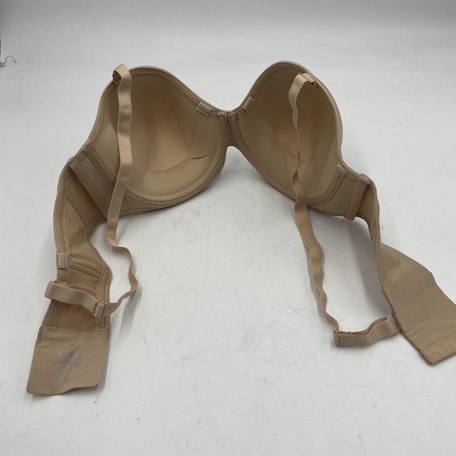 Curvy Couture Plus Size Smooth Strapless Multi-Way Bra, Champagne Nude, 40D - Picture 2 of 3