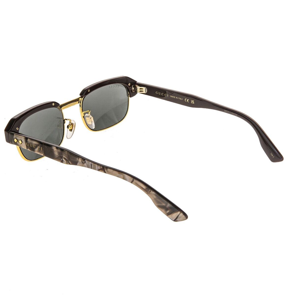 GUCCI 1480 Brown Smoke Silver Mirror Sport Aviator Gg1480S GUCCI 1480 Brown Smoke Silver Mirror Sport Aviator Gg1480S
