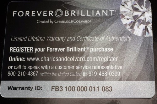 Charles and Colvard 5x2.5mm Step Baguette Forever Brilliant GHI Moissanite wCard - Picture 2 of 2