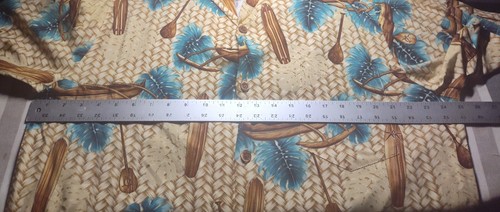 Wooden Turtle Canoe Hawaiian Shirt Mens Large - Picture 3 of 15