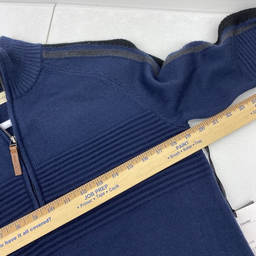 Obermeyer Sweater Men's size small Vince 1/4 zip ski wool Vince Premium ribbed - Picture 5 of 13