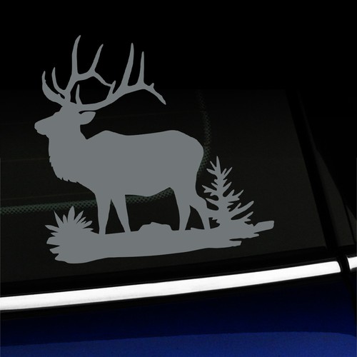 Bull Elk Full Body - Sticker Decal - You choose color - Bild 5 von 26