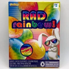 Dudley's Rad Rainbow Easter Egg Decorating Kit w/5 Dazzling Colors, Magic Crayon