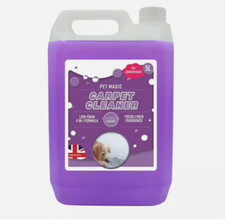 5 Litre Pet Carpet Cleaning Shampoo Solution Tough On Dog Stains Odour Remover 3.04 per litre