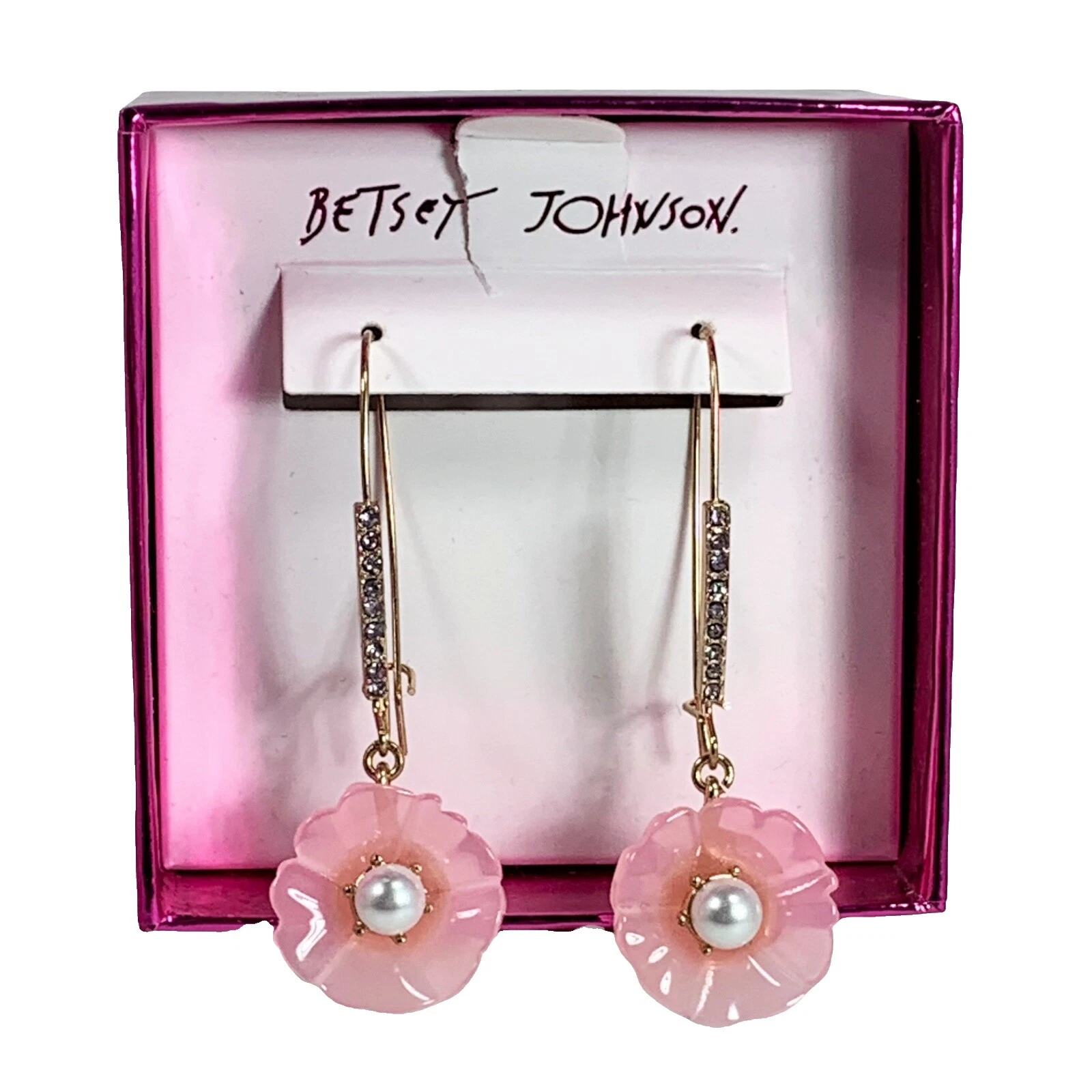 Pendientes de Moda Perlas De Resina Betsey Johnson