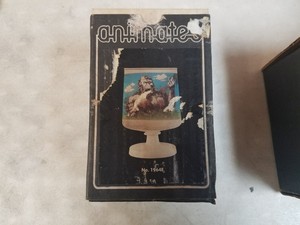2-Rare-vtg-LE-Smith-Glass-Animates-KING-KONG-Angry-Ape-Motion-Glass-Candle-NOS