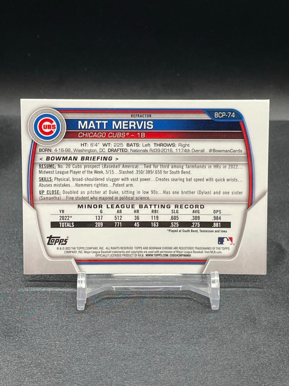 2023 Bowman Chrome LUNAR GLOW REFRACTOR (BCP-1 to BCP-150) - *You Pick the Card* - Picture 146 of 152