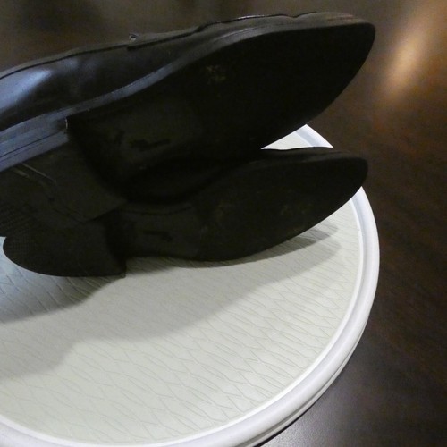 Mocassini Allen Edmonds Presidio da uomo Penny in pelle nera scarpe casual slip on - Foto 11 di 13