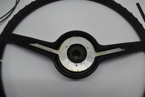 1952 1953 Willys Aerolark 18" Steering Wheel 2 Spoke Aero Lark Black 52 53 - Picture 9 of 19