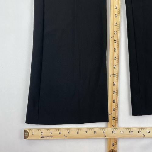 Kenneth Cole Womens The Amanda Dress Pants Size 8 Black Stretch Flared Leg 32x32 - Picture 9 of 11