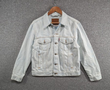 Levi's Premium Women's Light Blue Indigo Bleached Trucker Denim Jacket - M