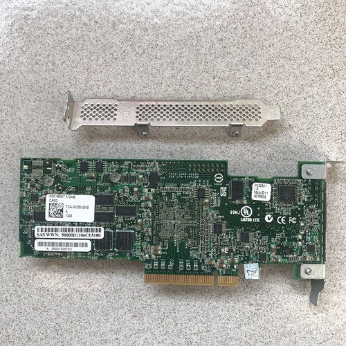 Adaptec Raid Controller ASR-6805T 8 Ports PCIE2 x8 512MB+Battery Bracket IT mode - Picture 6 of 6