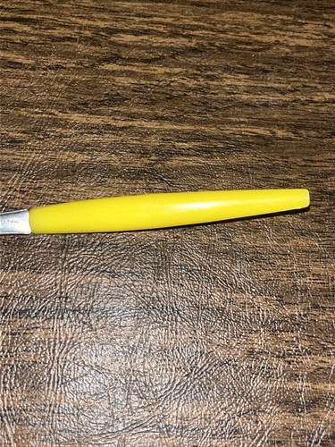 Cucchiaio Pompelmo Seghettato Vintage Giallo Acciaio Inox Giappone - Foto 6 di 8
