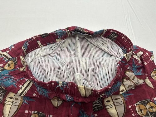 Vintage Men's Reyn Spooner Hawaiian Traditionals Swim Trunks Size Large Red - Picture 2 of 7