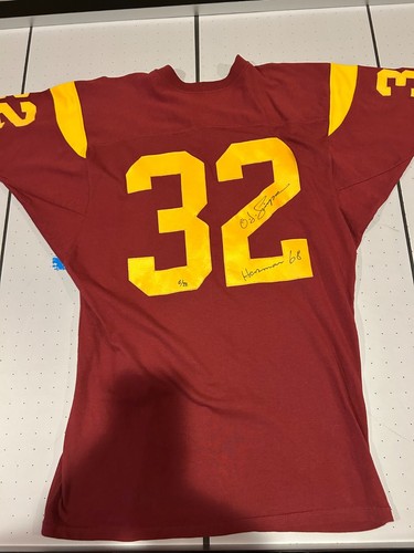 oj simpson usc jersey signed size 46 - Picture 4 of 4