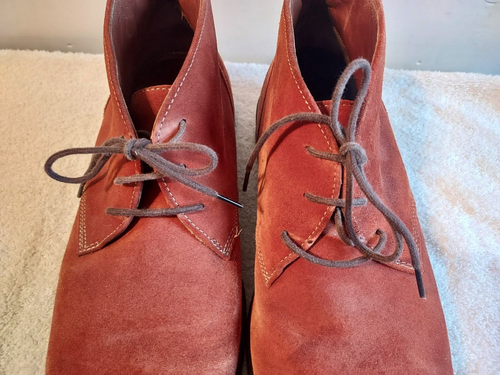 Zapato Bota Para Hombre Johnston & Murphy Talla 12 M Gamuza Óxido Espuma con Memoria #25 1878 - Imagen 2 de 12