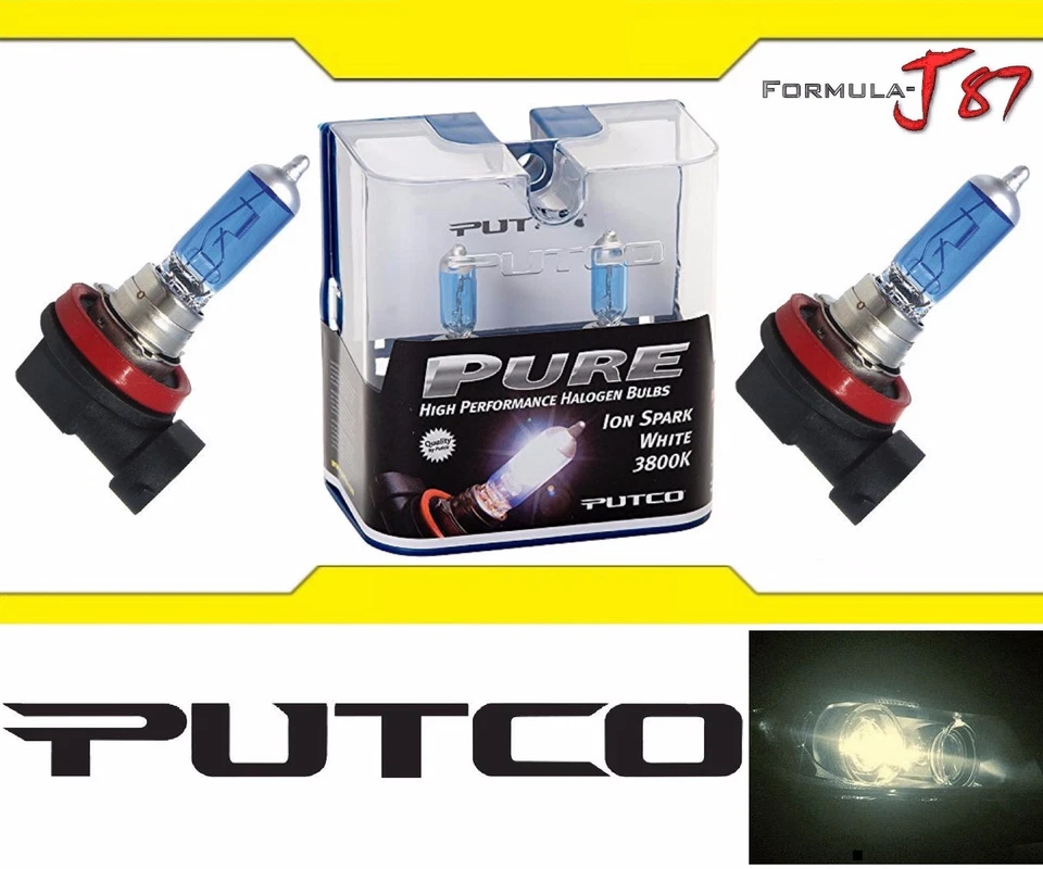 Putco 3800K Iron White H8 230008SW 35W Two Bulbs Fog Light Replacement Lamp Fit - Image 2 of 4