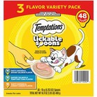 Lickable Spoons Adult Wet Cat Treat, 10 Grams, Variety Pack Of 48!
