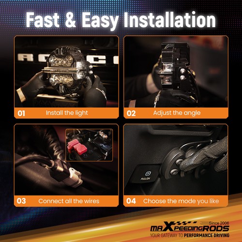 3.5/5/7inch LED Pod Lights RGB DRL Spot Lights For Off Road White+Amber IP68 - Picture 59 of 121