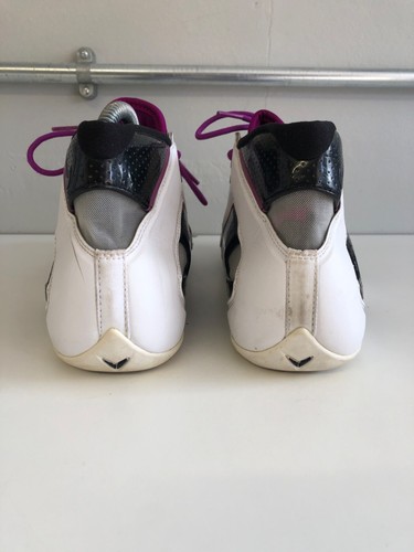 Nike Hombres Vuelo Molino de Viento Talla 6.5 Reino Unido Negro/Púrpura Zapatos de Baloncesto 318112-001 - Imagen 8 de 12
