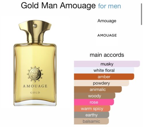 Amouage Gold man 100 ml eau de Parfum - New SEALED OVP new Packaging - Photo 1/7