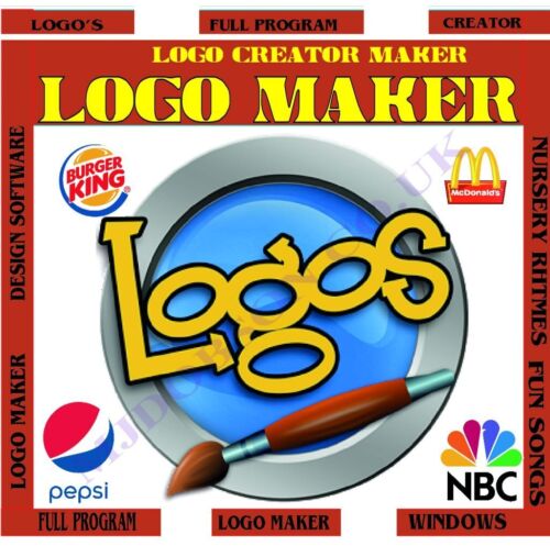 Logo Maker Creator Design Software W 7,8,8.1,10  USB - Afbeelding 1 van 5