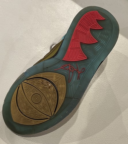Nike Kyrie 6 Concept Gold/Aqua Mummy Basketball Shoes Youth Size 5.5 Y - Picture 12 of 17