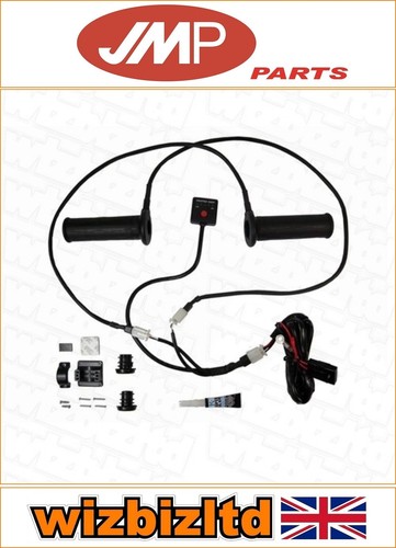 Triumph T140 750 D Bonneville Special 1979-1983 JMP Black 5 Stage Heated Grips - Picture 1 of 2