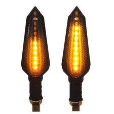 2X Moto Turn Signals Flowing Turn Signal Light 12LED Turn Signal Indicator Light