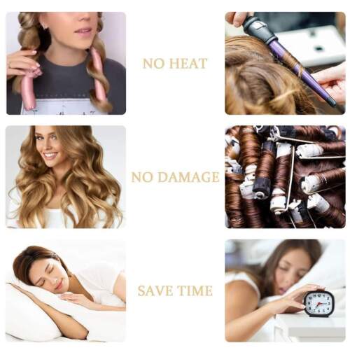 Premium Heatless Satin Roller Hair Curl - Bild 14 von 23
