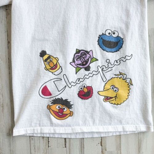 Sesame Street X Champion White Graphic T-shirt Size Small (runs narrow) - Picture 2 of 16