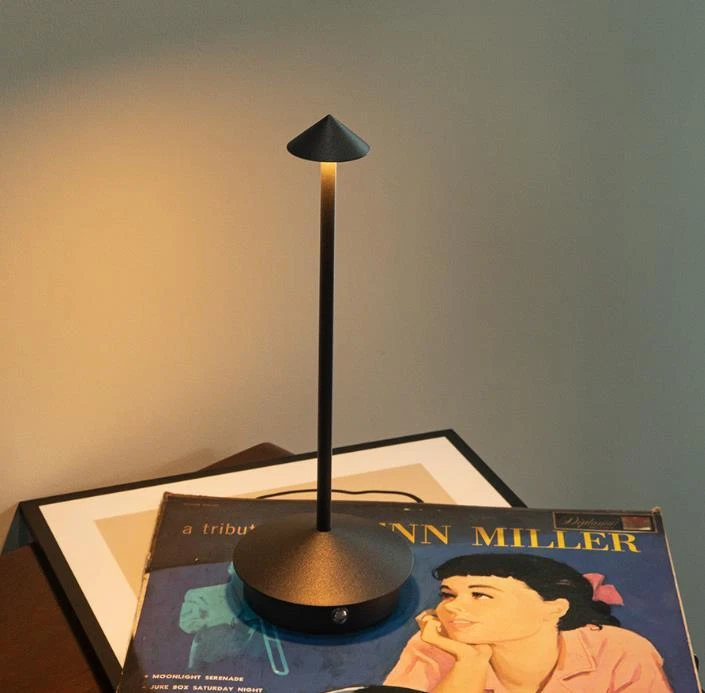 Lampada da Tavolo LED PINA Touch Ricaricabile Dimmerabile Tre Tonalità Luce IP20 - Immagine 3 di 4