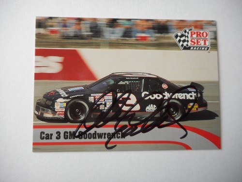 Dale Earnhardt Sr signed 1992 PRO SET #3 GOODWRENCH Chevy LUMINA WC card #59