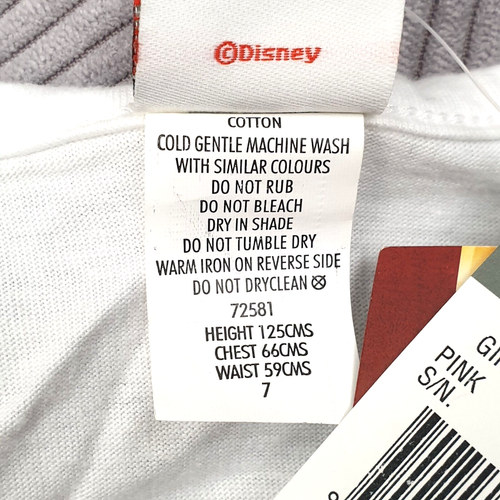 NEW Disney HIGH SCHOOL MUSICAL 3 Girl Top Cotton Summer Size 7 PINK WHITE 2008 - Picture 8 of 9