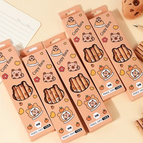 12 Pcs Capybara Pencils Pencils Writing Pencils Drawing Pencils with Eraser - Picture 3 of 8