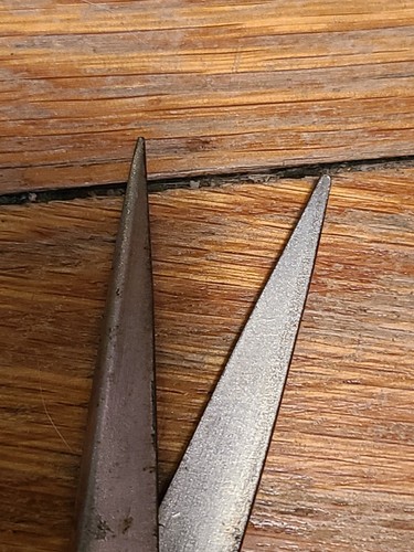 Vintage 7 inch Barber Scissors MADE IN THE U.S.A. FJ right handed - Picture 4 of 9