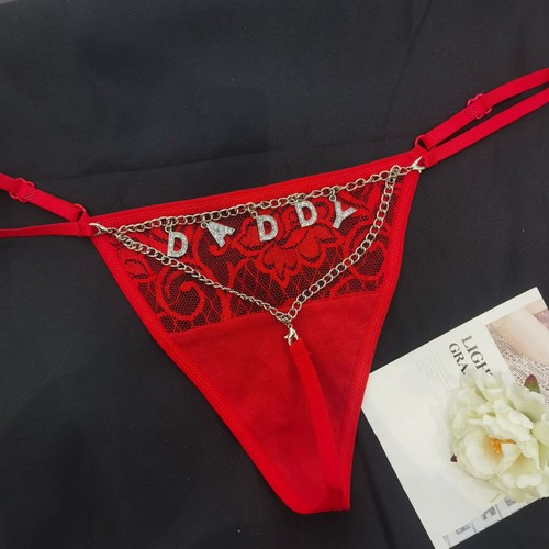 Ladies Sexy Carnival Chain Underwear Thong Underwear Custom Name Thong Underwear - Picture 22 of 40