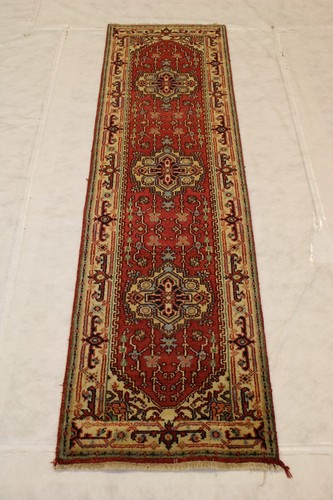 2 Fuß 6 Zoll x 9 Fuß 11 Zoll Fuß Serapi pflanzlich gefärbt handgeknüpfter orientalischer Läufer Teppich - Bild 1 von 6