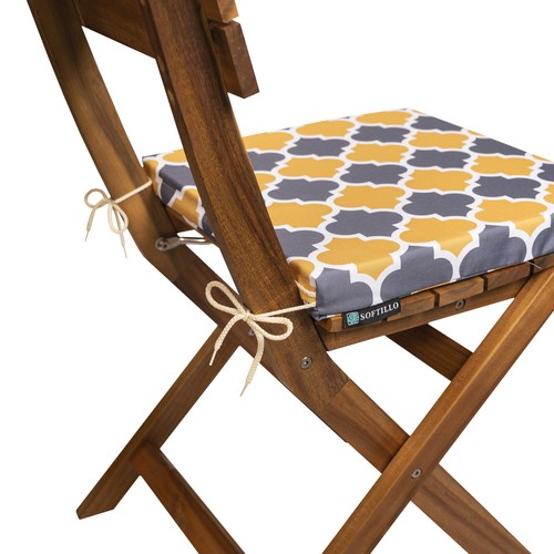WATERPROOF Chair Cushion Seat Pads OUTDOOR Tie On Garden Patio REMOVABLE COVER! - Picture 162 of 233