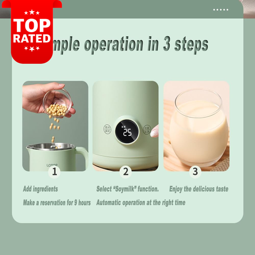 Soy Milk Maker 600ML Nut Milk Maker Homemade Soy Rice Paste Juice Self-Cleaning - Picture 3 of 12