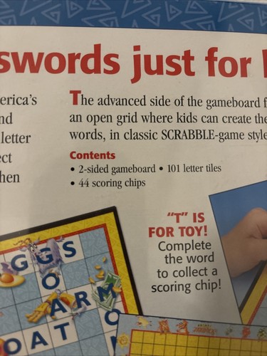 Scrabble Junior Brettspiel Hasbro Milton Bradley Spiel 1999 - Bild 7 von 8